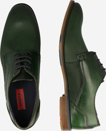 LLOYD Обувки с връзки 'NAMIR' в зелено