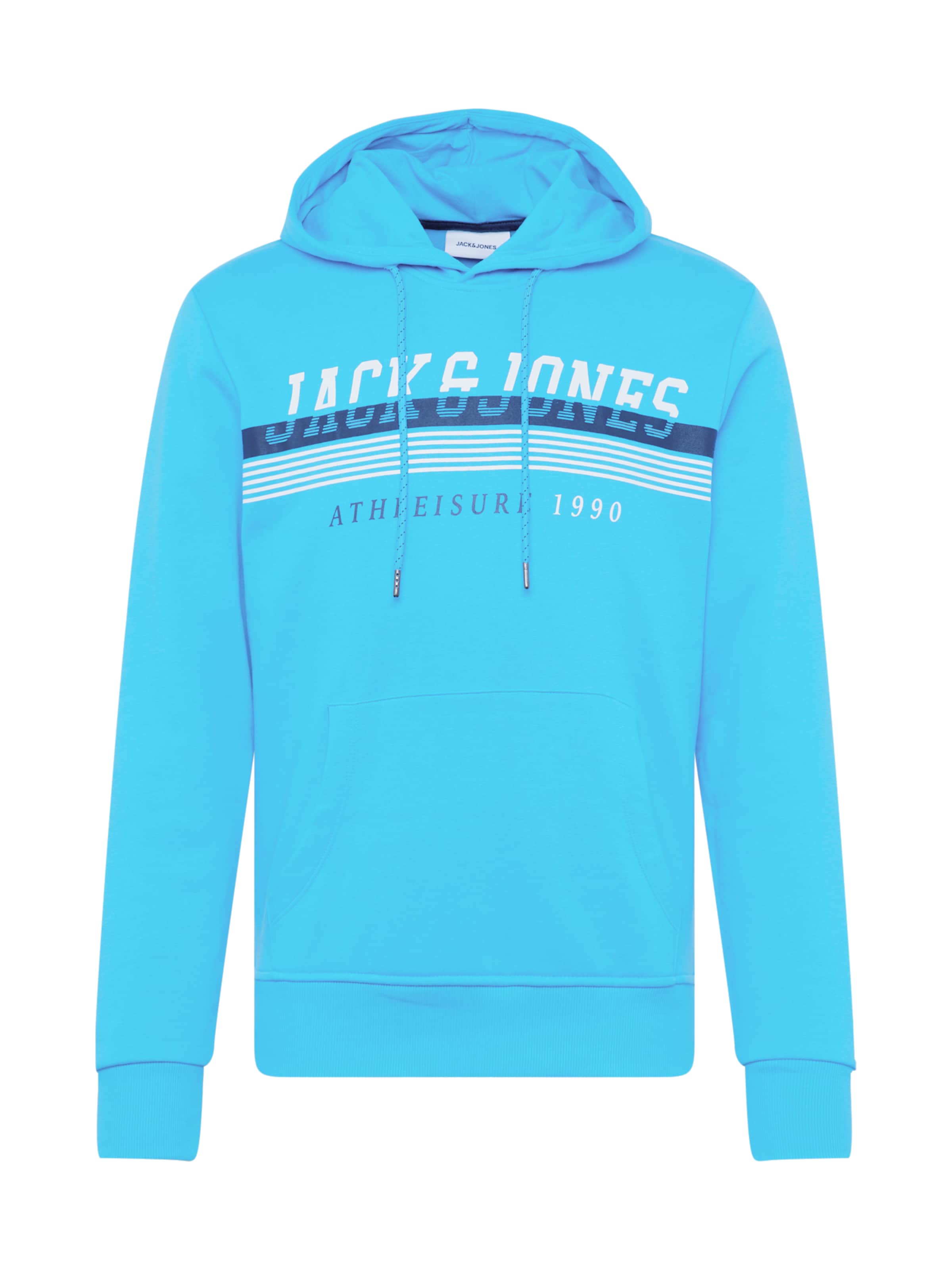 JACK & JONES Mikina 'Iron' - Modrá: predná strana