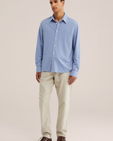 WE Fashion Regular Fit Skjorte i blå