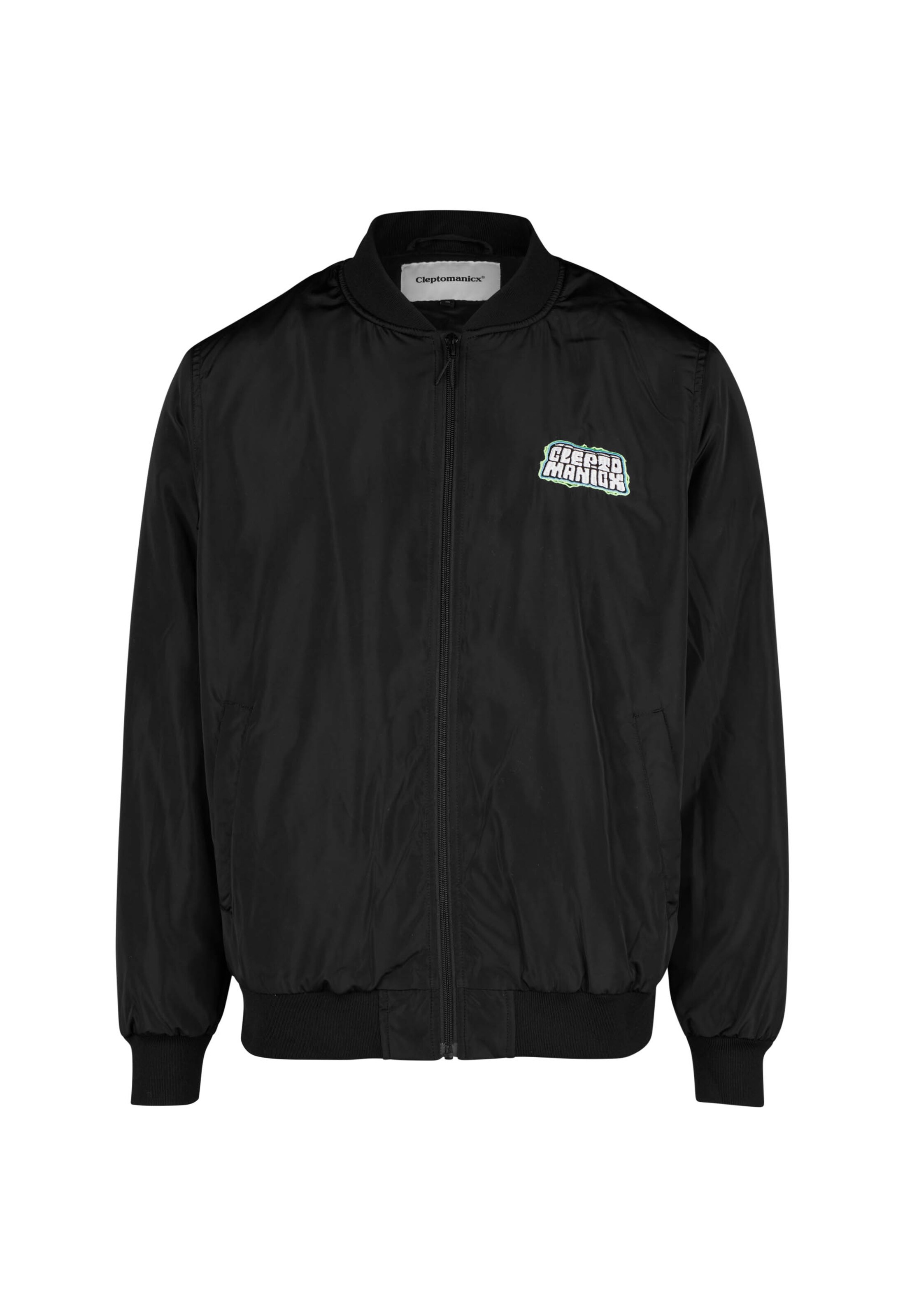 Cleptomanicx Between-Season Jacket 'Grave Gull' in Black: front