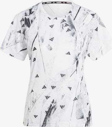 ADIDAS PERFORMANCE Functioneel shirt 'RUN IT' in Wit: voorkant
