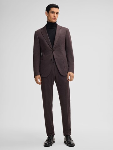 Coupe slim Pantalon à plis 'Kynd' STRELLSON en rouge