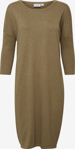 SAINT TROPEZ Knitted dress 'Mila' in Brown: front