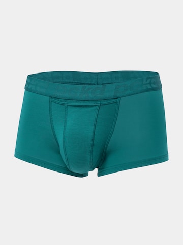 pckd – underwear done right. Boxer shorts 'Deep Lake' in Blue: front