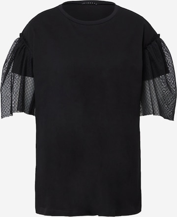 Sisley T-shirt i svart: framsida