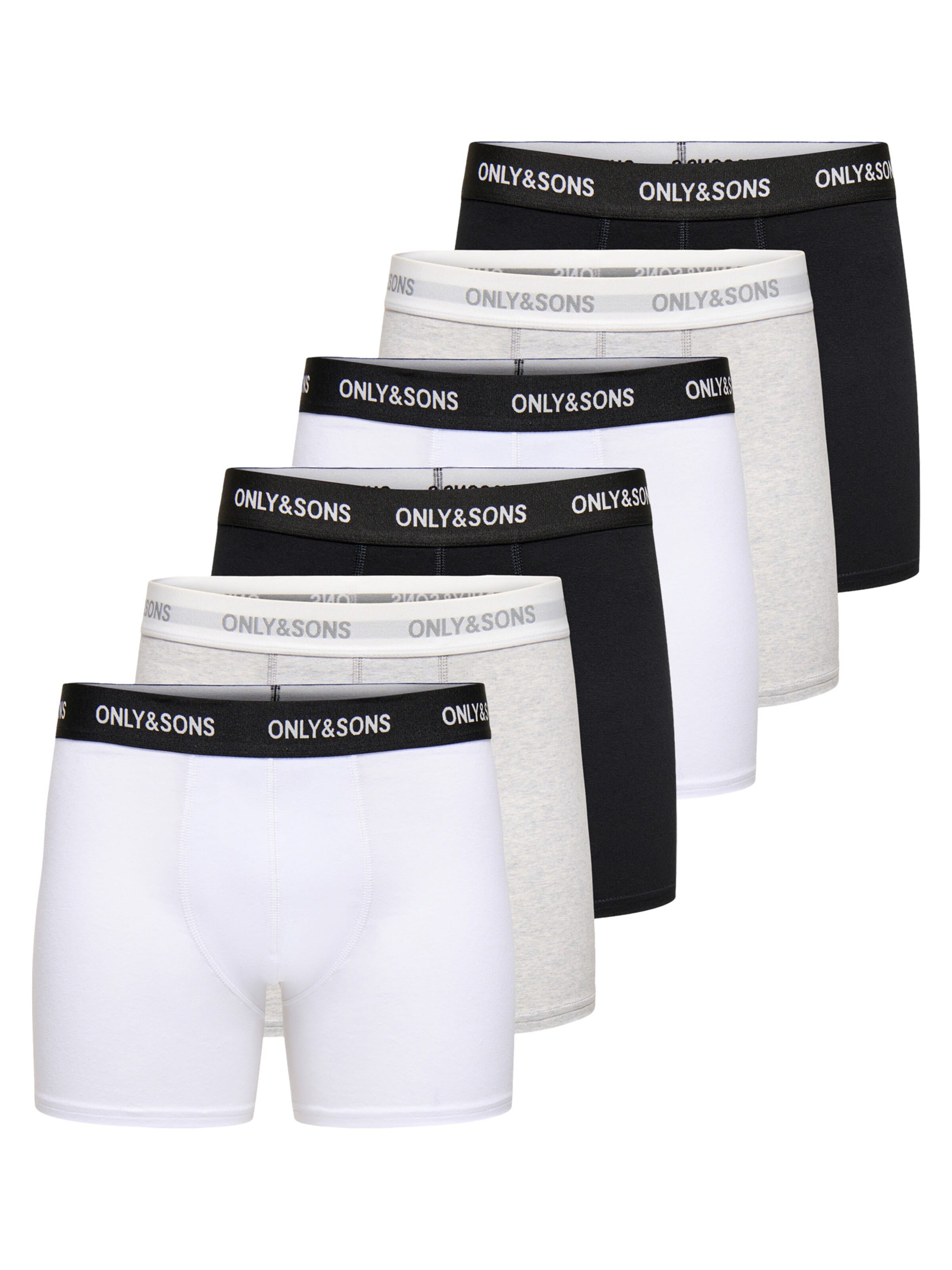 Only & Sons Boxershorts 'Basic'‌‌‌‌‌‌‌‌‌ in Grau: Vorderseite