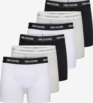 Only & Sons Boxershorts 'Basic' in Grau: Vorderseite