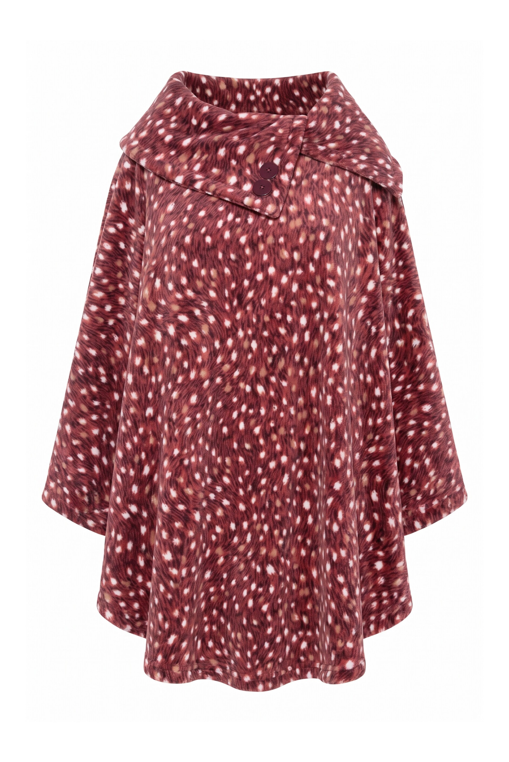 Ulla Popken Cape in Rood: voorkant