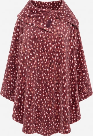 Ulla Popken Cape in Rot: Vorderseite