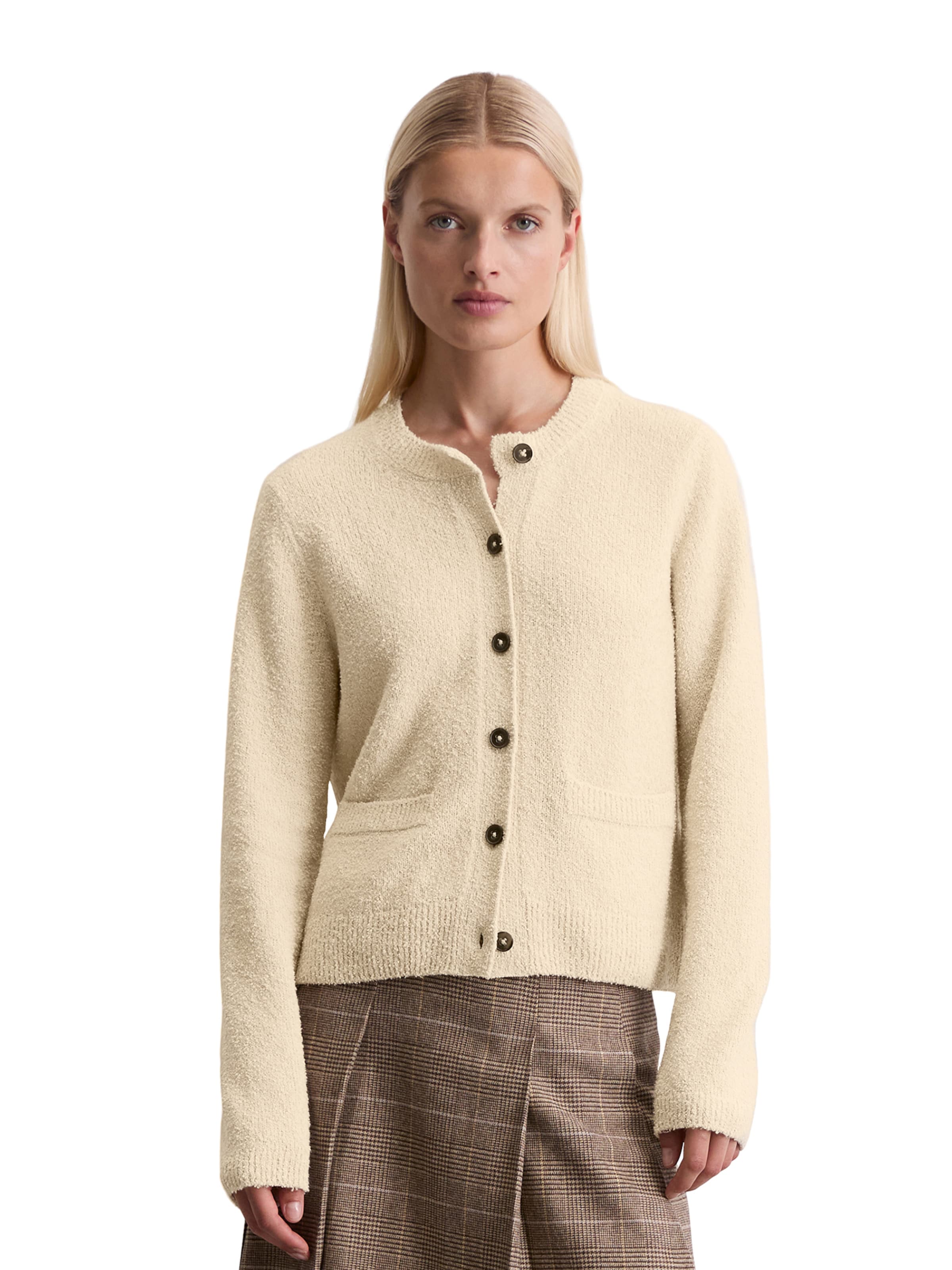 Cardigan Marc O'Polo en beige : devant