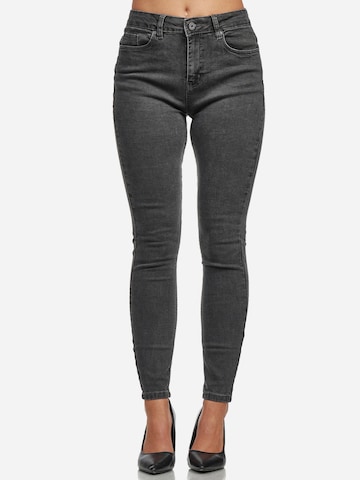 Skinny Jeans 'F101' di Tazzio in grigio: frontale