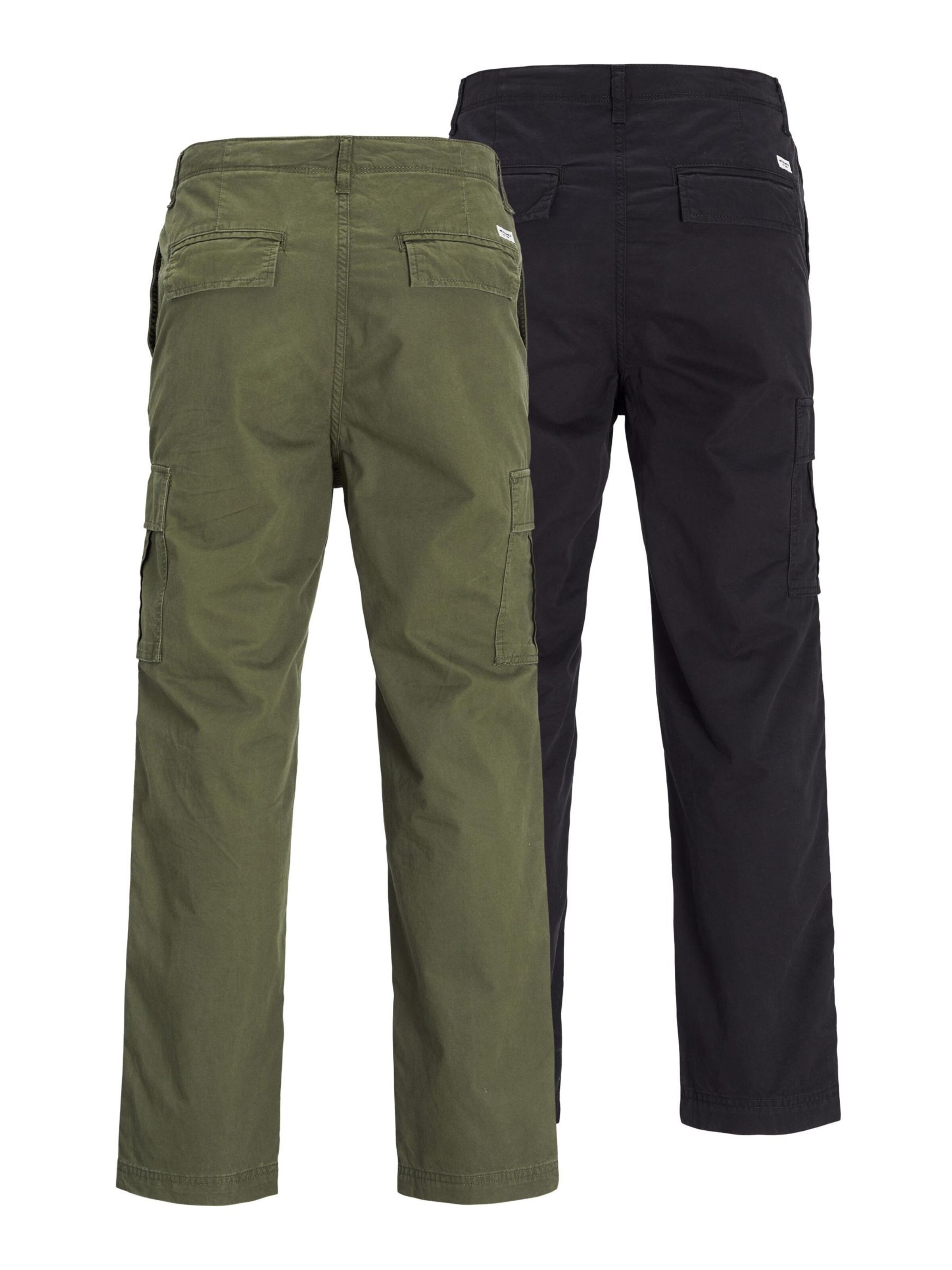 JACK & JONES regular Cargobukser i sort
