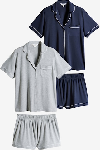 The Set Pyjamashortsit värissä sininen: etupuoli