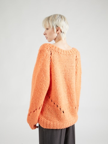 The Wolf Gang Knit Cardigan 'Toco' in Orange