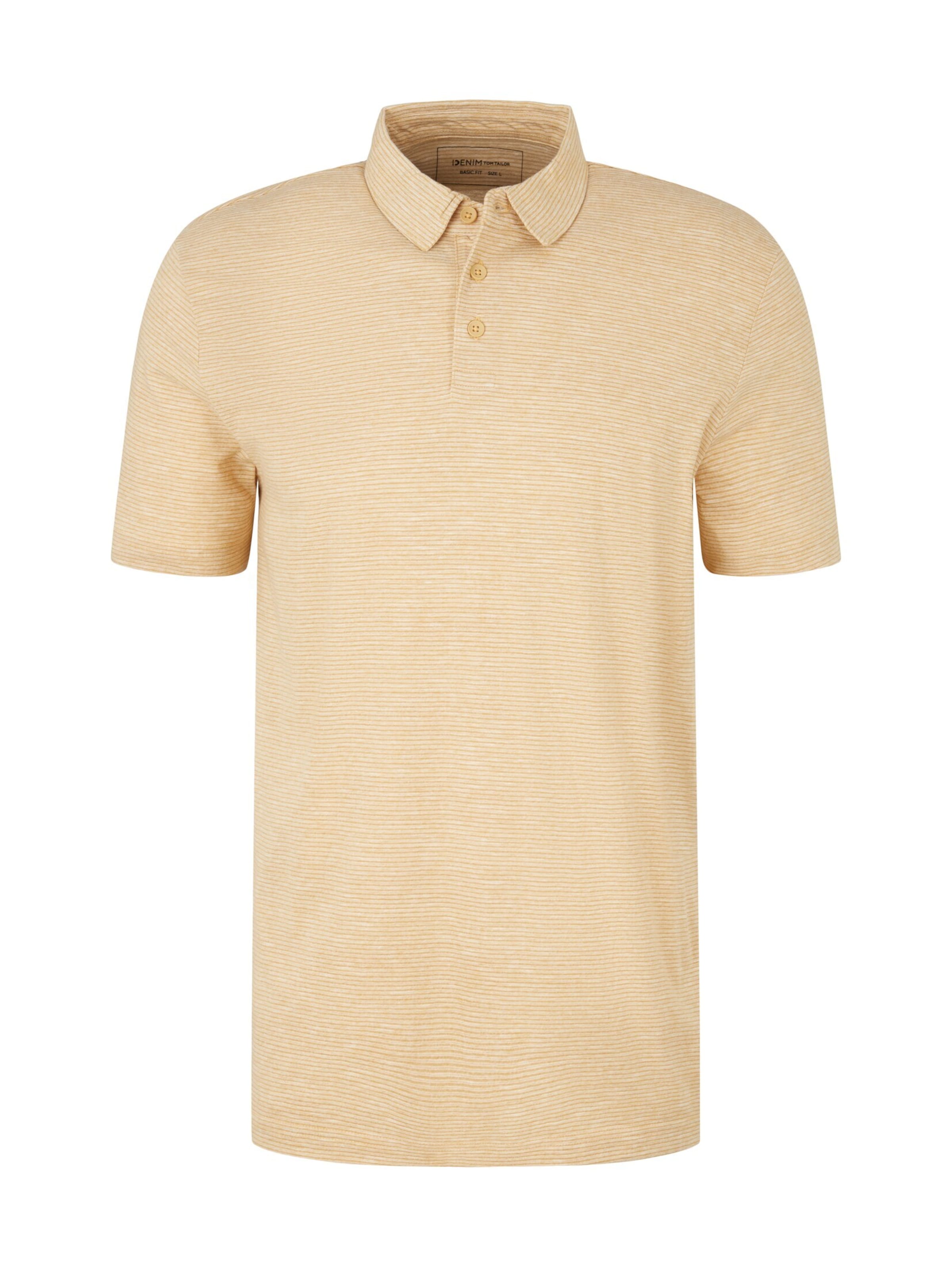 T-Shirt TOM TAILOR DENIM en beige : devant