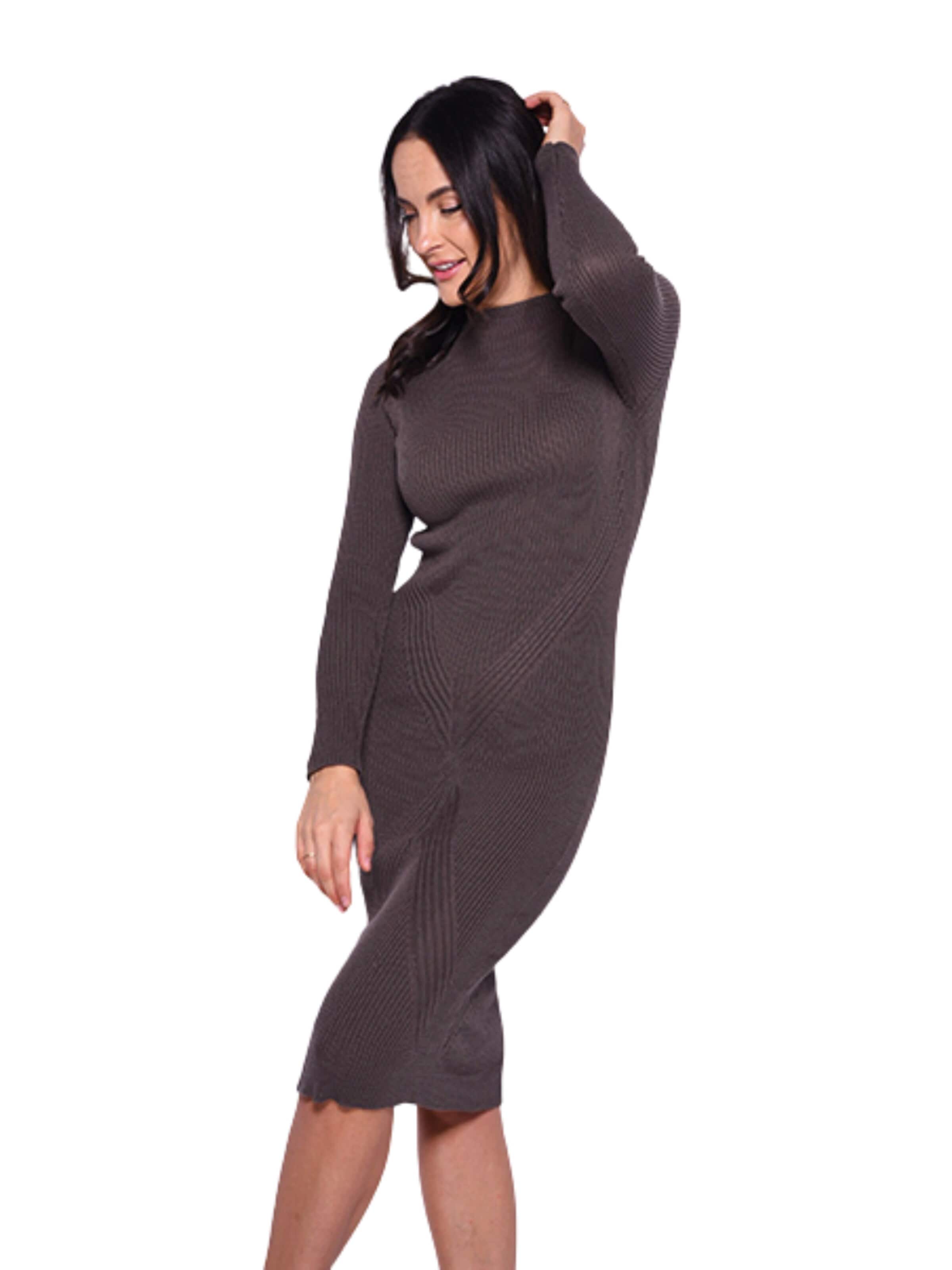 Süel knitwear Strickkleid 'Gabi'‌‌‌‌‌ in Grau