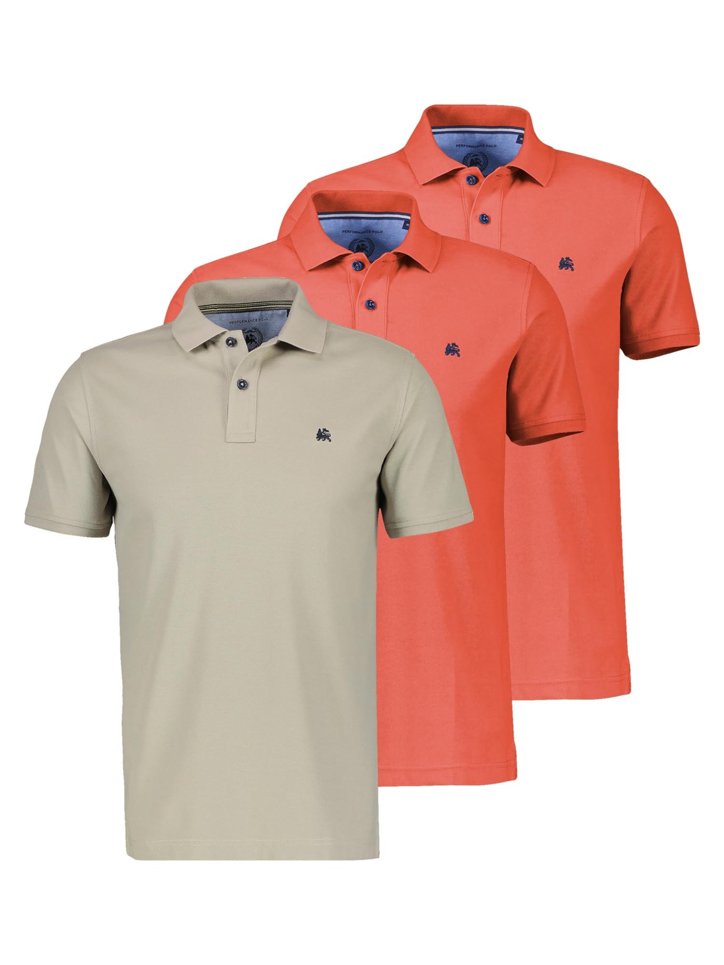 LERROS Shirt 'Basic'‌‌‌ in Orange: Vorderseite