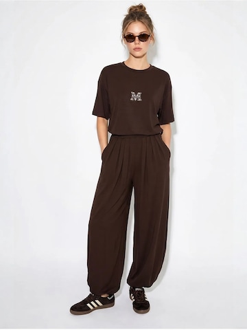 Pantalons de tailleur Bianco Lucci en marron : devant