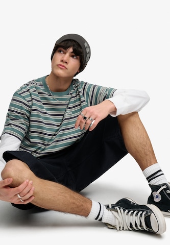 T-Shirt 'Bench X Superdry & Co' BENCH en bleu