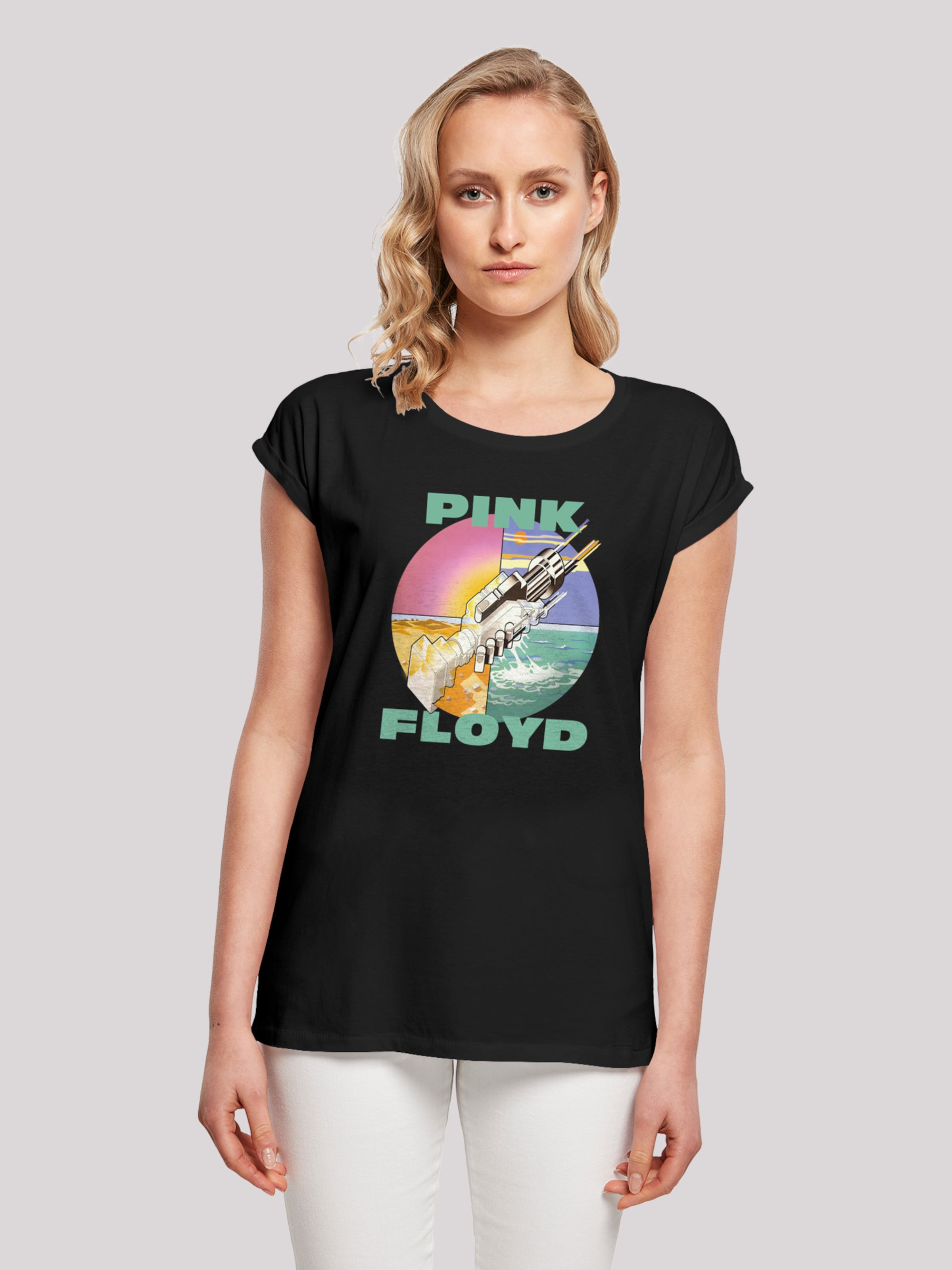 F4NT4STIC Shirt 'Pink Floyd Wish You Were Here' in Schwarz | ABOUT YOU