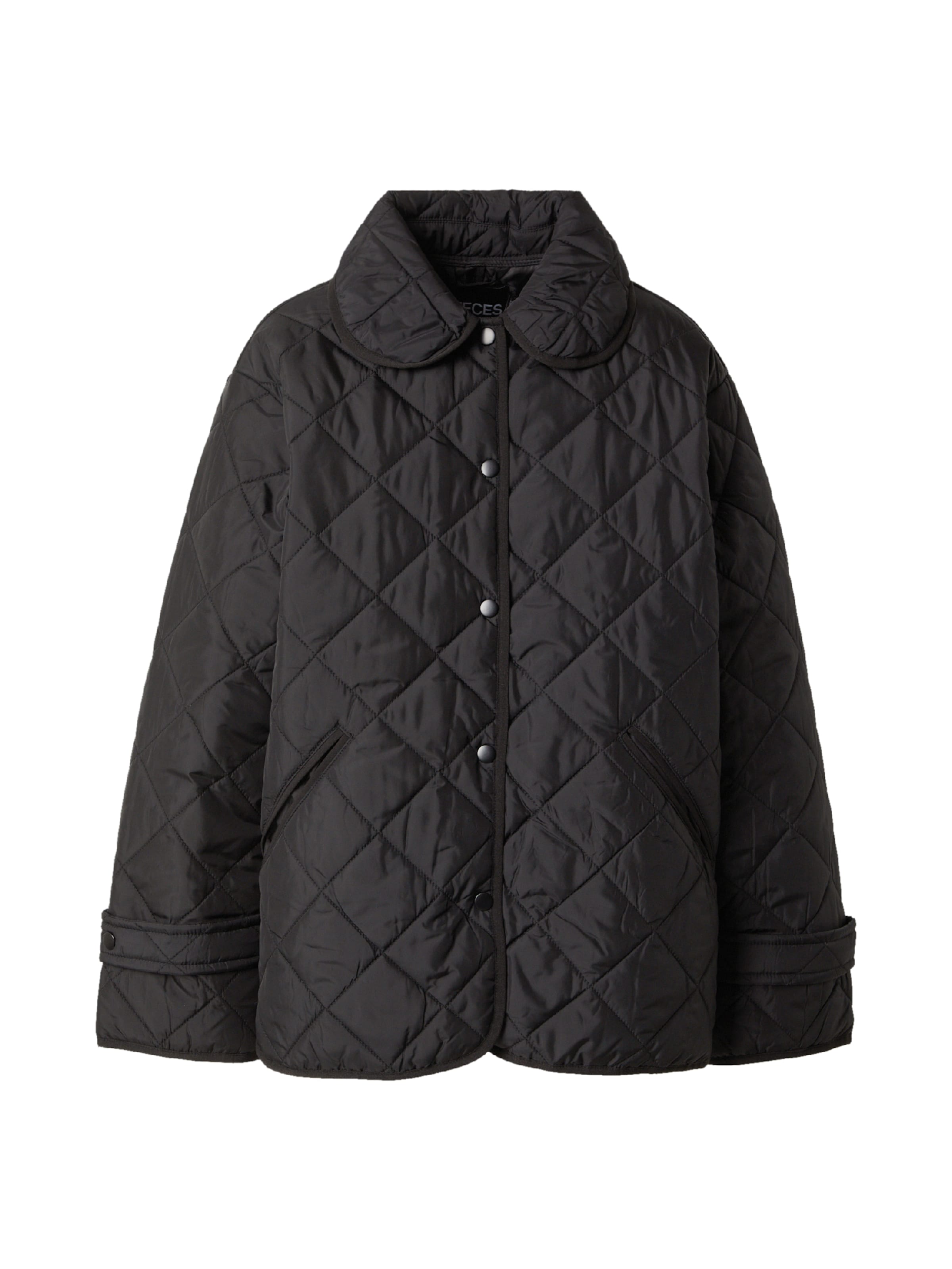 PIECES Between-Season Jacket in Black: front