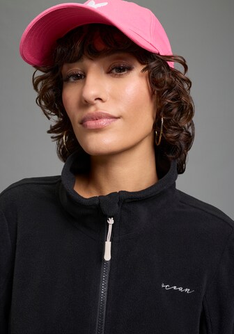 OCEAN SPORTSWEAR Funktionsfleecejacke in Schwarz