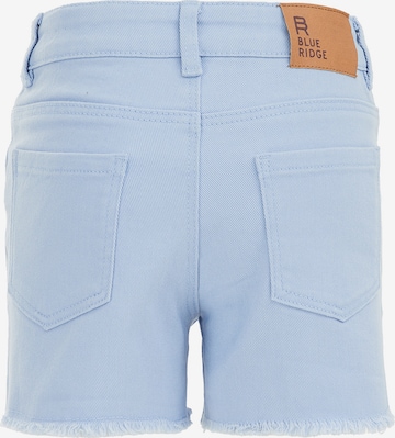 WE Fashion Slimfit Broek in Blauw