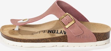 rožinė Bayton Šlepetės per pirštą 'MERCURE': priekis