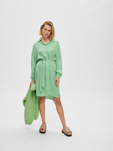 SELECTED FEMME Blusekjole i grøn