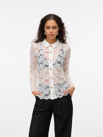VERO MODA Bluse i hvid: forside