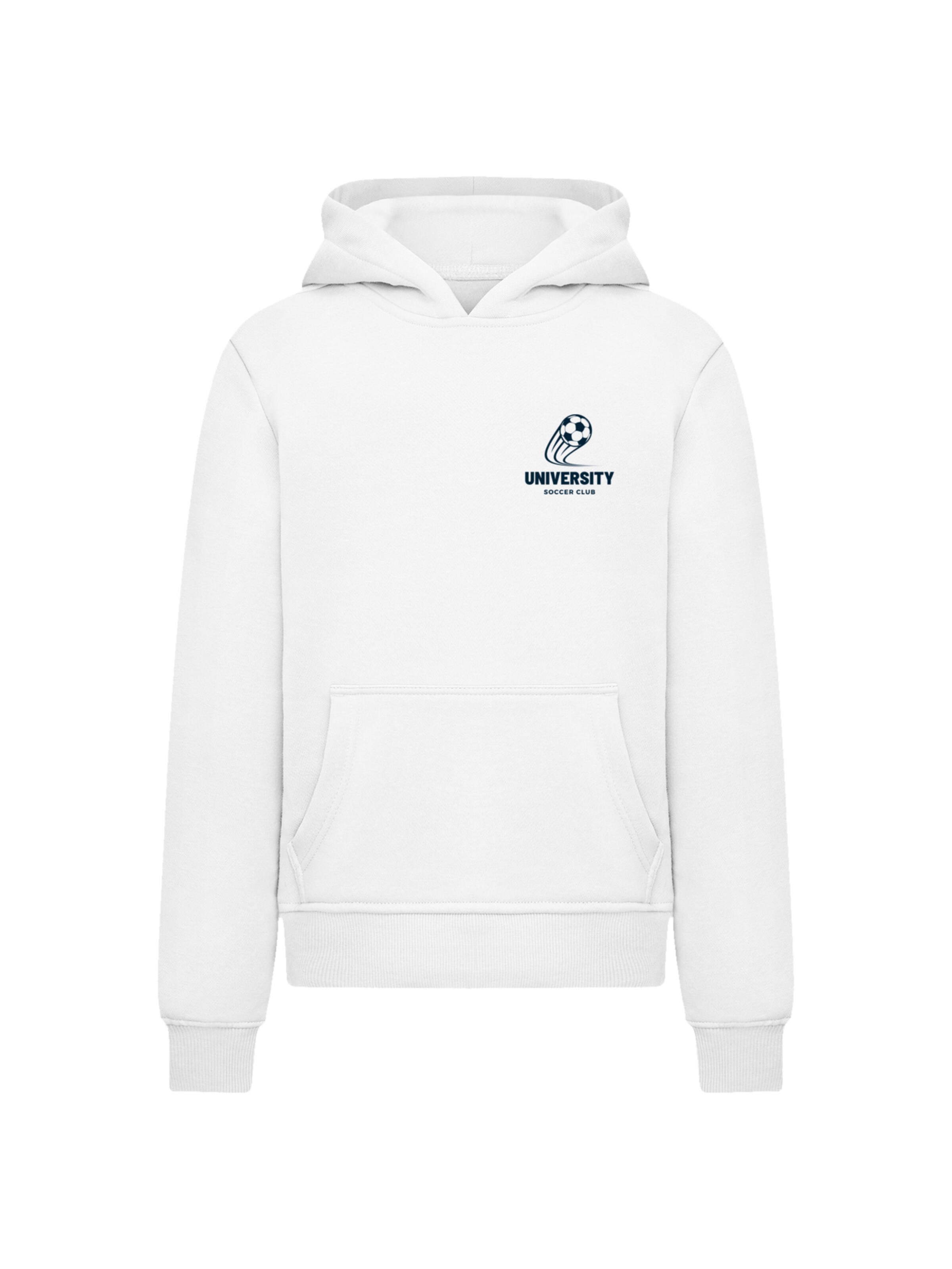 Sweat-shirt 'University Soccer Club Classic Minimalist' F4NT4STIC en blanc : devant