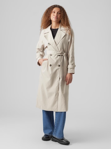 VERO MODA Between-Seasons Coat 'Tessa' in Beige