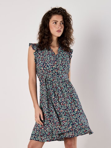 Robe ' ' Apricot en bleu : devant
