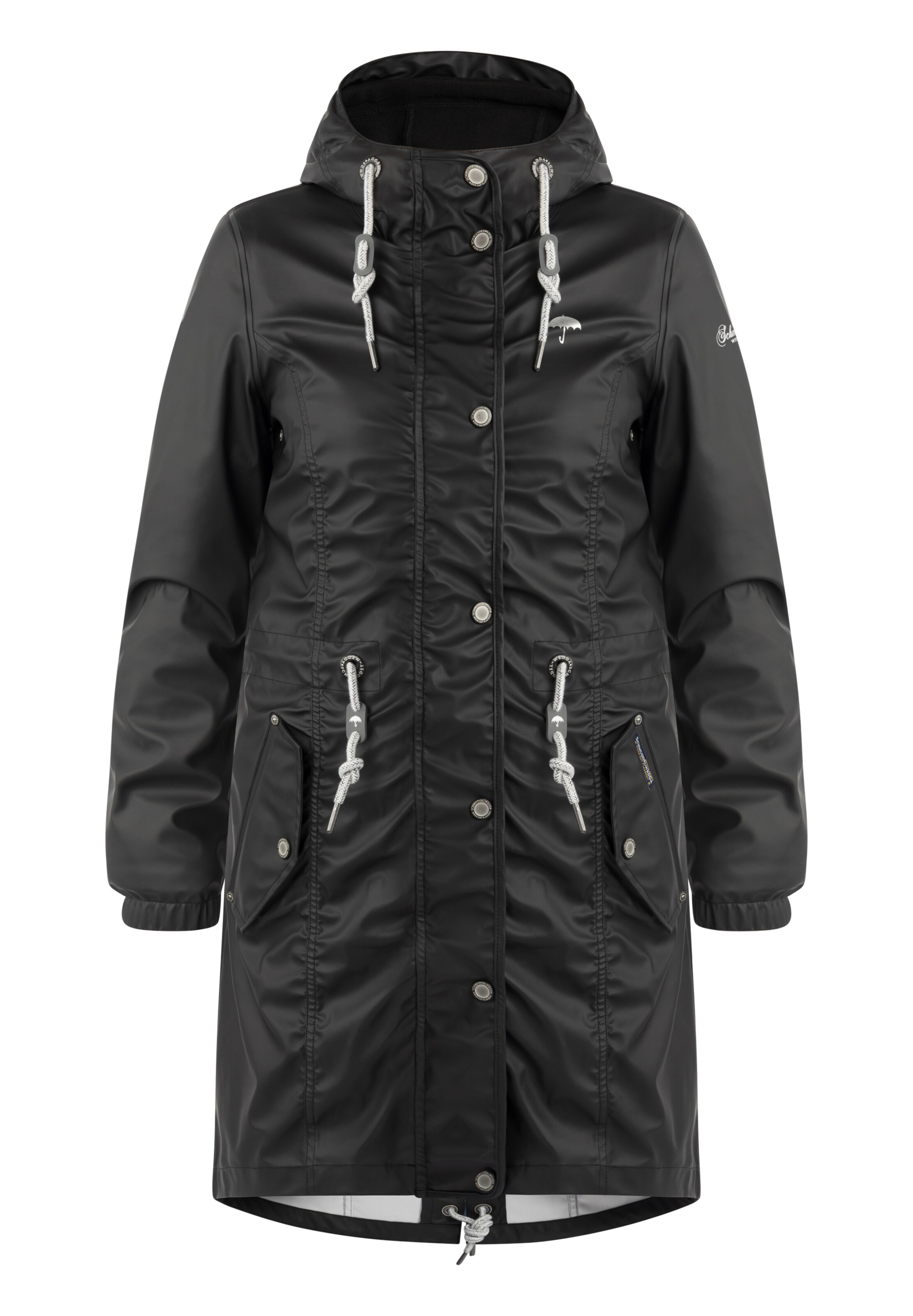 Schmuddelwedda Funkcionalen plašč | črna barva: sprednja stran