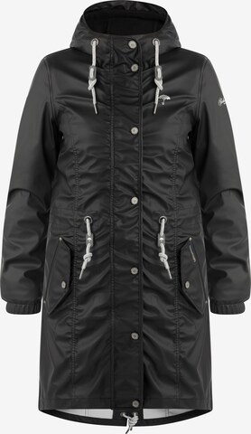 Schmuddelwedda Raincoat in Black: front