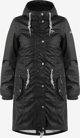 Schmuddelwedda Raincoat in Black: front