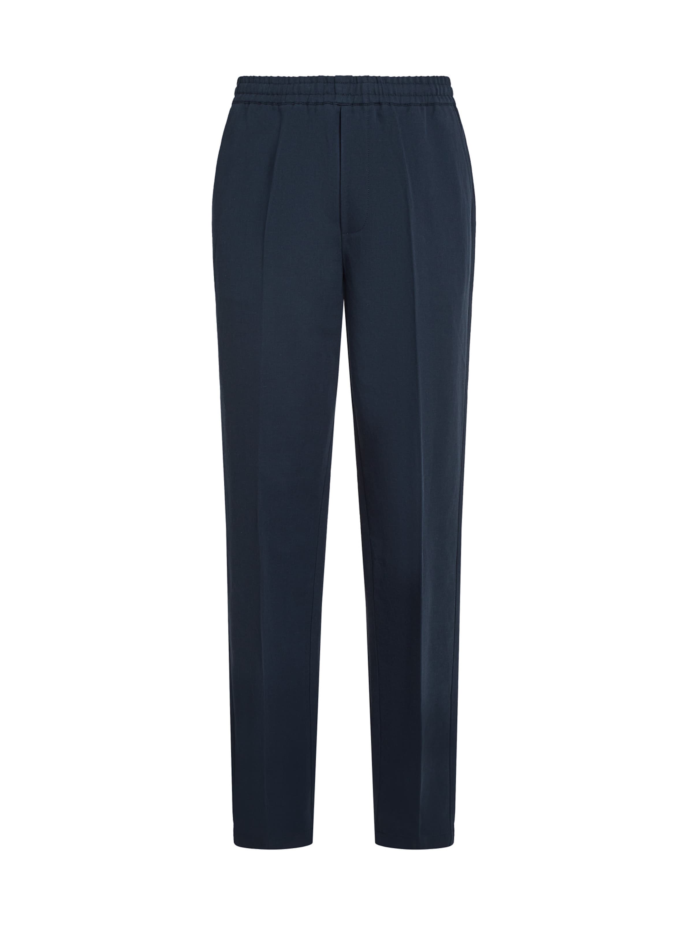 Karl Lagerfeld Regular Trousers with creases in Blue: front