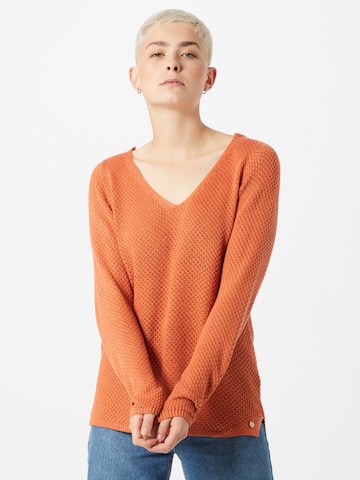 Pull-over TOM TAILOR DENIM en orange : devant