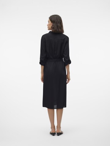 VERO MODA Shirt dress 'BUMPY' in Black