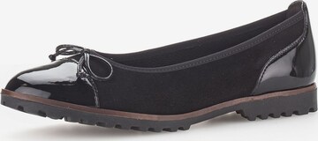 GABOR Ballet Flats in Black: front