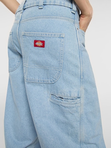 DICKIES Voľný strih Džínsy - Modrá