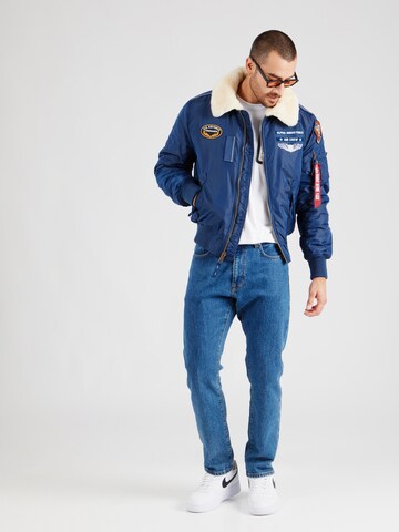 ALPHA INDUSTRIES Vinterjacka 'Injector III' i blå