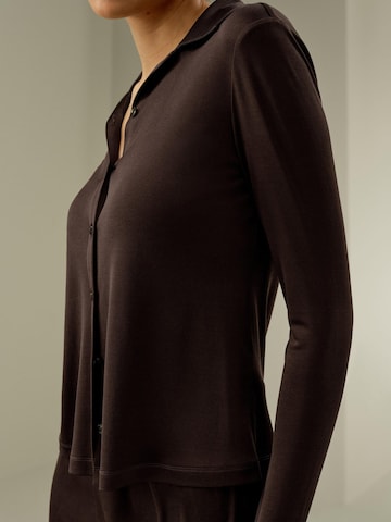Lilysilk - Blusa en marrón