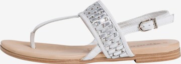 TAMARIS T-Bar Sandals in White: front