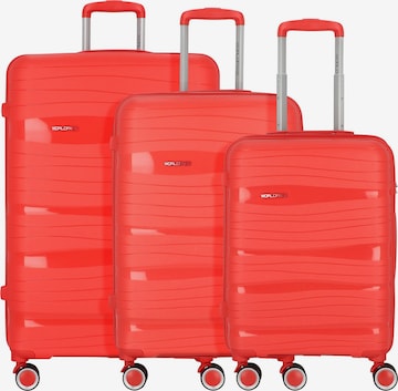 Worldpack Suitcase Set 'Miami' in Red: front