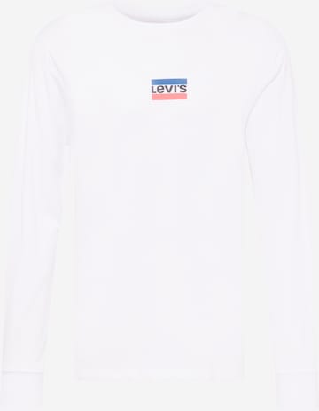 LEVI'S ® Shirt 'LS Std Graphic Tee' in Wit: voorkant