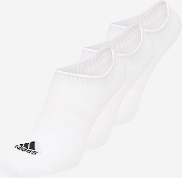ADIDAS PERFORMANCE Urheilusukat 'Thin and Light No-Show 3 Pairs' värissä valkoinen: etupuoli