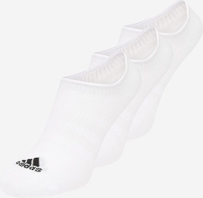 ADIDAS SPORTSWEAR Chaussettes de sport 'Thin And Light No-Show ' en noir / blanc, Vue avec produit