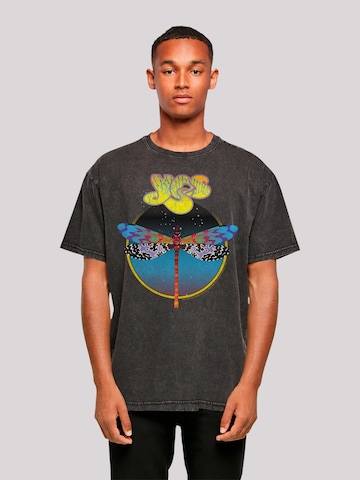 T-Shirt 'YES Dragonfly Tour V1' F4NT4STIC en noir : devant