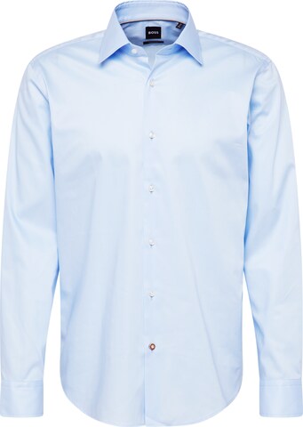 Coupe regular Chemise 'JOE' BOSS Black en bleu : devant